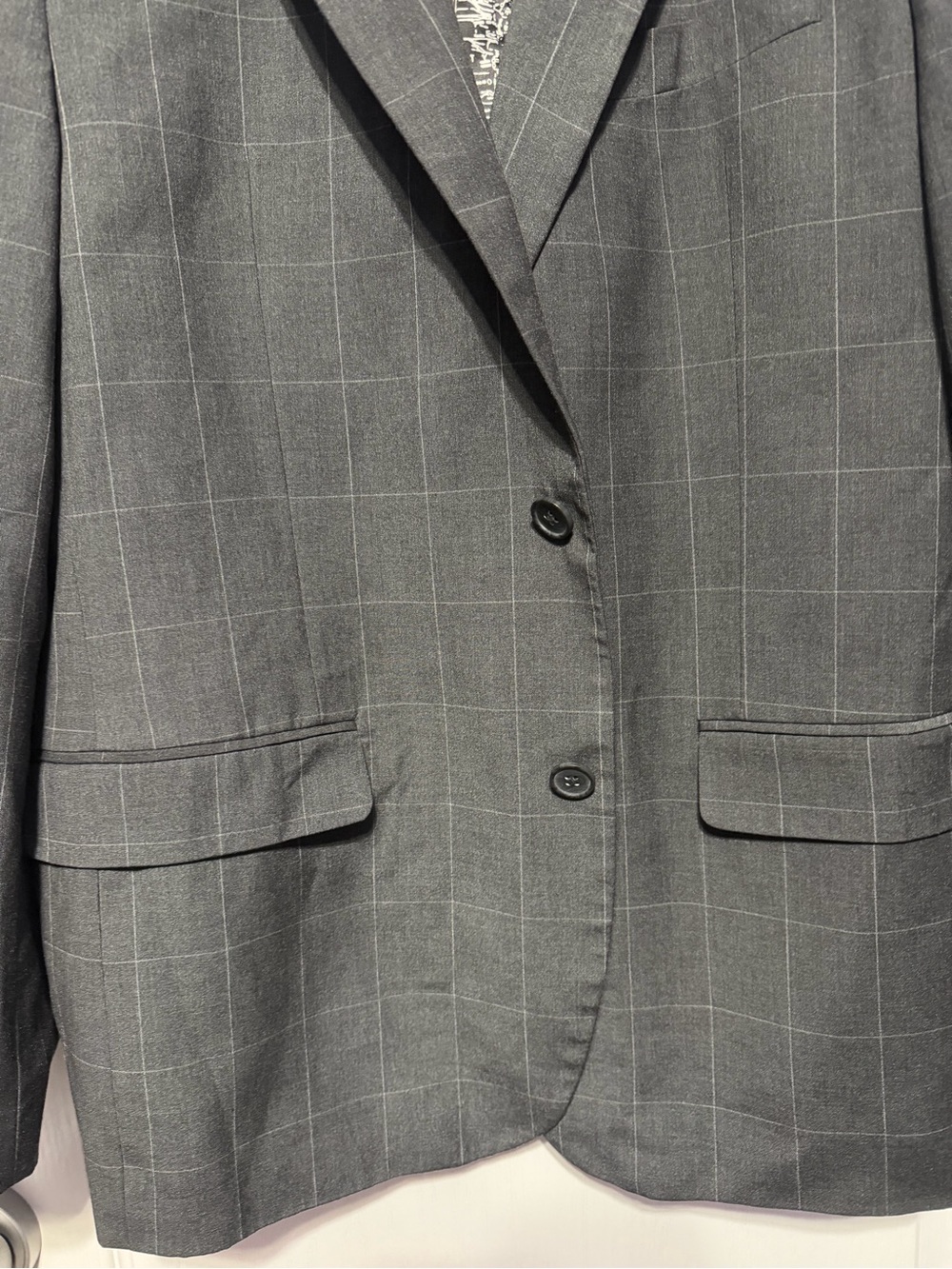 Nautica Gray Windowpane Sport Coat - Picture 2 of 7